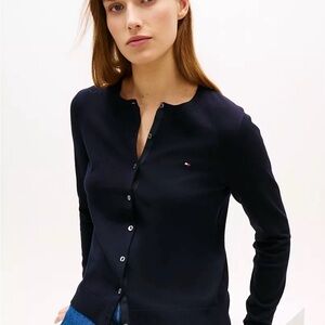 Tommy Hilfiger Navy Lightweight Cardigan